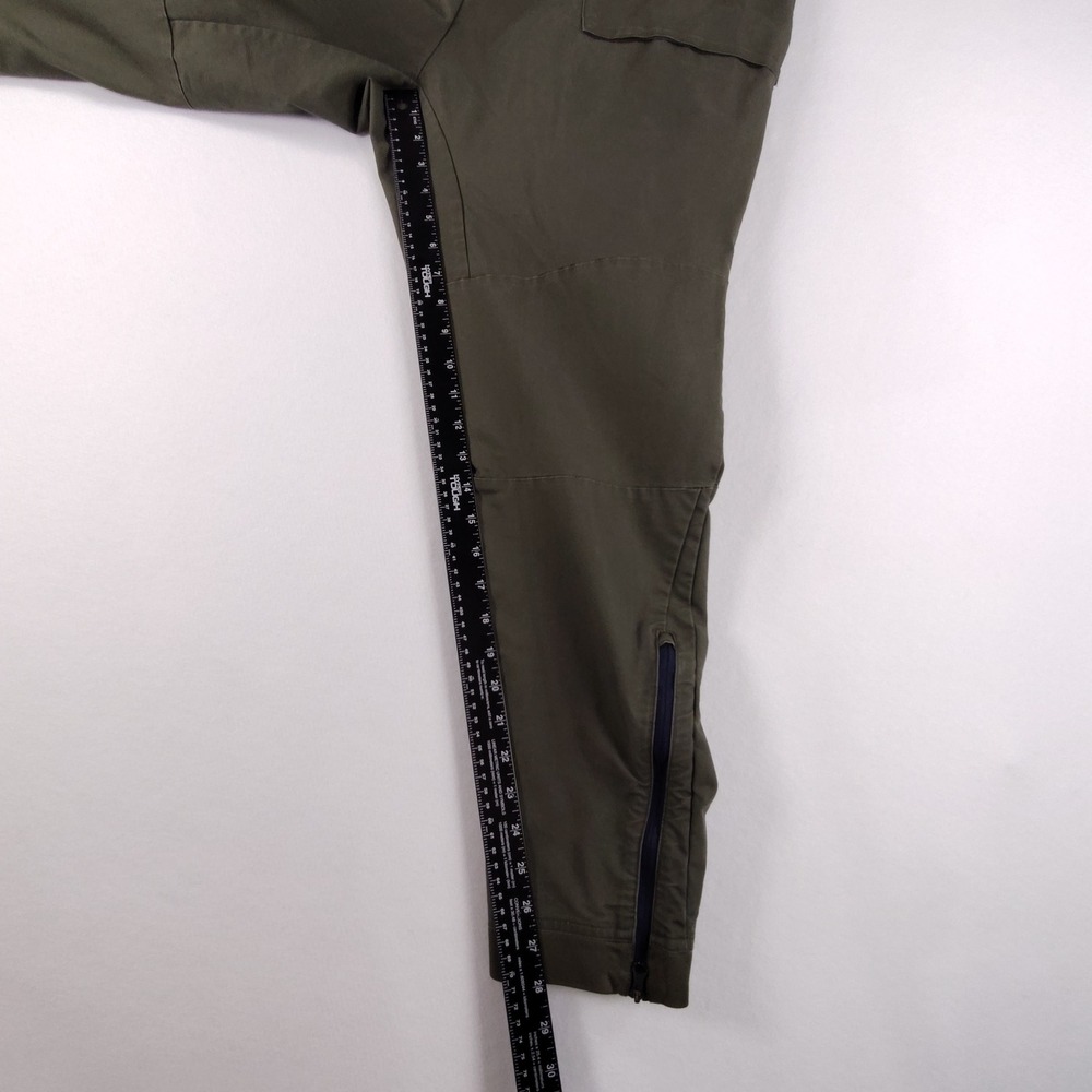 Nike Sportswear Bonded Woven Pants Olive Green Ankle Zip 727344-325 Men 36 - Picture 12 of 16